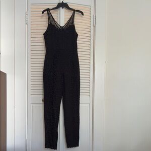 Elegant Black Lace Jumpsuit